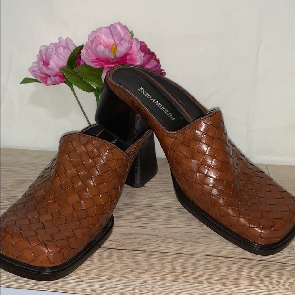 Vintage 90’s Enzo Angiolini Square Toe Mules